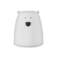 Настольный светильник "Мишка" 1Вт 3хAАА RGB Белый картинка 